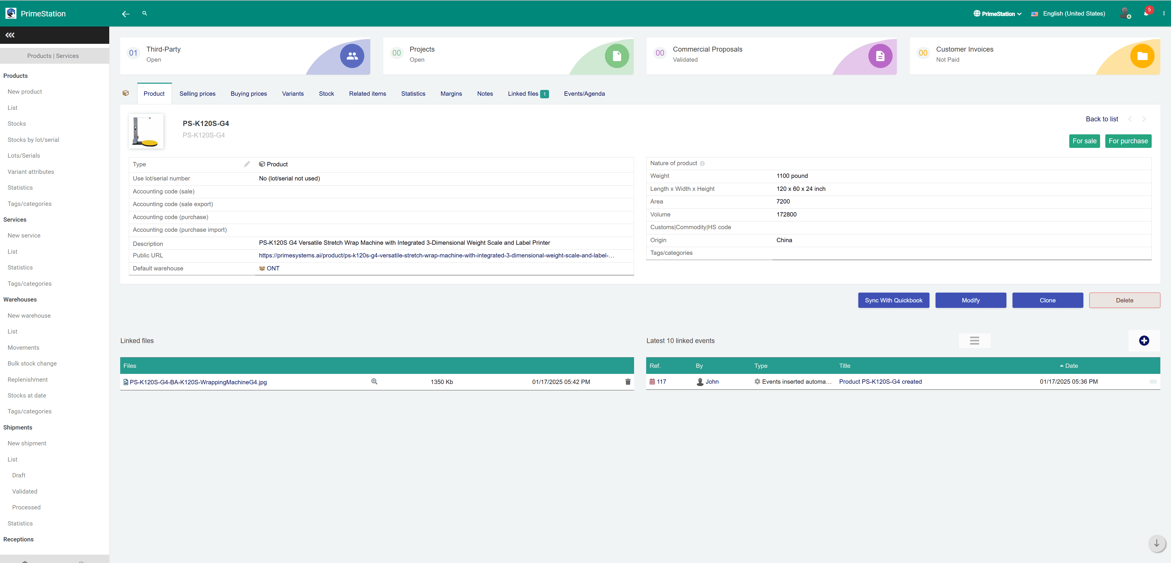 Add New Products Prime Station ERP